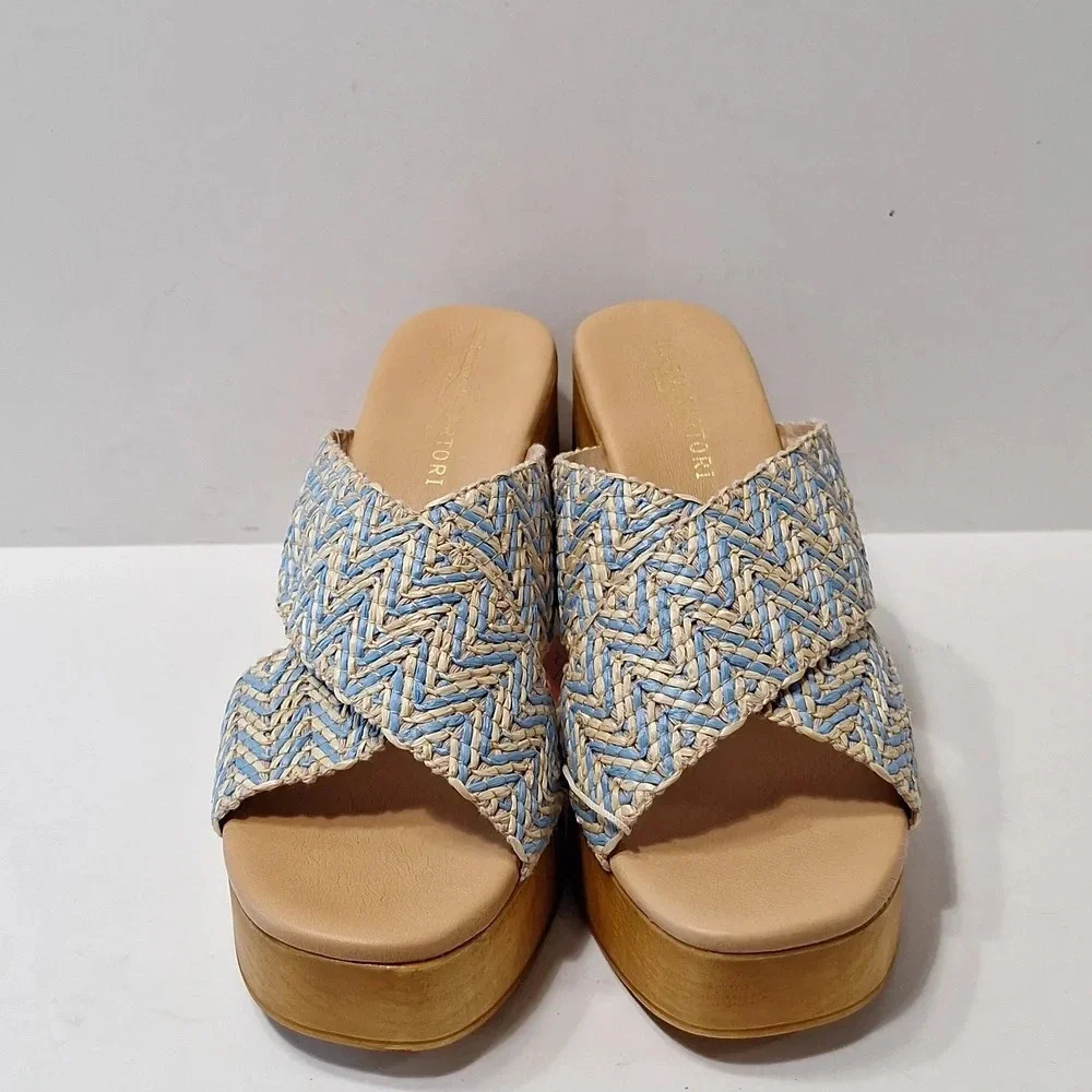 Ilaria Sartori NEW Made In Italy Bohemian Platform Heel Y2K Inspired Clogs 9.5